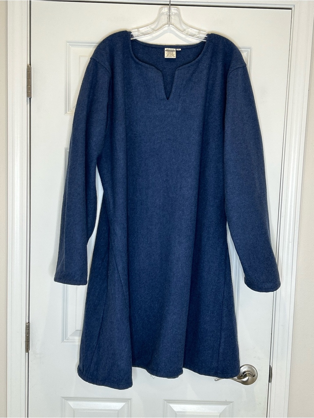 Grimfrost Clan Viking Medieval Renaissance 100% wool Dress Women's 2XL Blue